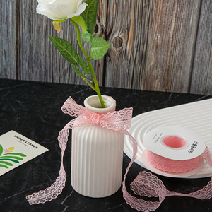 Fita de Renda Oca de 3cm de Largura, 50 Jardas, em Nylon Ecológico para Decoração de Festas, Casamentos, Halloween, Natal, Laços, Buquês Coreanos e Presentes - Product Image 6