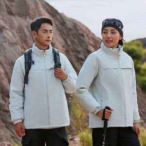 Veste imperméable à capuche pour homme, pour la course en montagne, la randonnée, le ski, coupe-vent, imperméable, combinaison de ski OEM - Product Image 3