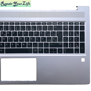 Clavier espagnol pour ordinateur portable HP <span class=keywords><strong>Probook</strong></span> 450 G6 450 <span class=keywords><strong>G7</strong></span> <span class=keywords><strong>455</strong></span> G6 <span class=keywords><strong>455</strong></span> <span class=keywords><strong>G7</strong></span> L45090-001, sans rétroéclairage, neuf, noir - Product Image 3