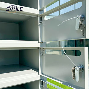 CHNSMILE Boîte <span class=keywords><strong>aux</strong></span> <span class=keywords><strong>lettres</strong></span> blanche verrouillable Boîte <span class=keywords><strong>aux</strong></span> <span class=keywords><strong>lettres</strong></span> en acier Boîte <span class=keywords><strong>aux</strong></span> <span class=keywords><strong>lettres</strong></span> d'appartement Boîte <span class=keywords><strong>aux</strong></span> <span class=keywords><strong>lettres</strong></span> en métal communautaire - Product Image 6