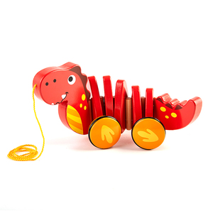 Market Wooden <strong>Toy</strong> Pull <strong>Along</strong> Dragon-shaped Hand <strong>Push</strong> Pull <strong>Toy</strong> - Product Image 2