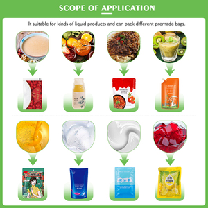 Đa Chức năng quay bao bì đứng lên túi chất lỏng Tương Ớt nước sốt cà chua dán vòi phun máy đóng gói túi - Product Image 2