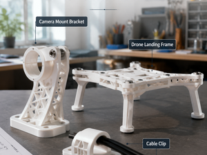Filamento PETG de Fibra de Carbono de 1.75 mm, Blanco, Rígido y Ligero, para Piezas Funcionales de Impresoras 3D, Compatible con Bambu Lab y Creality - Product Image 3