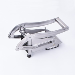 Coupe-patates manuel Déchiqueteur Machine à chips de pommes de terre Trancheur de pommes de terre <span class=keywords><strong>professionnel</strong></span> Presse à frites Coupeur en acier inoxydable - Product Image 1