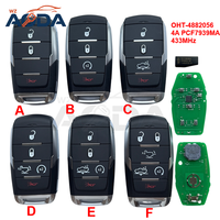 Llave Inteligente para Auto con Chip 4A de 433 MHz PCF7939MA, FCC ID OHT-4882056, para Camioneta Dodge Ram 1500 2019-2020