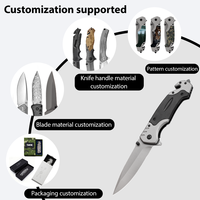 King Anpassbares OEM Multifunktionales Klappmesser aus Edelstahl für Outdoor, Survival, Camping und DIY mit Aluminiumgriff