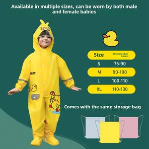 Impermeabile per bambini impermeabile tutto il corpo e pantaloni <span class=keywords><strong>Set</strong></span> nuova <span class=keywords><strong>pioggia</strong></span> per Poncho per ragazzi ragazze Eva materiale per il bambino bambino estate - Product Image 4