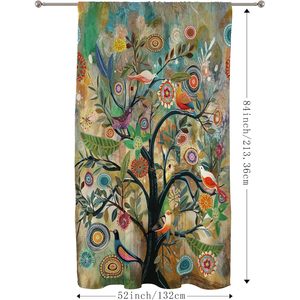 Happy Memories Thermique Isolé Chambre-Assombrissement Blackout Rod Poche Rideaux De Douche Crochets Blackout Salle De Bains Home Decor Stock - Product Image 2