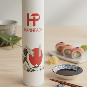 Tube à sushi en papier prêt à l'emploi pour la vente au détail, avec logo personnalisé, revêtement antiadhésif, vente en gros OEM pour les chaînes de magasins de proximité - Product Image 1