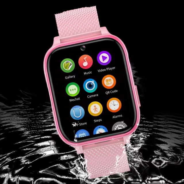 Android 4G SIM Smartwatch with Phone Call WiFi Positioning IP67 Waterproof Square Design Calendar Function