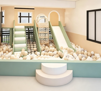Aire de jeux intérieure pour enfants, petit équipement de jeu souple, centre de jeux pour enfants avec toboggan pour centre commercial, école maternelle, bâtiment, au-dessus du sol