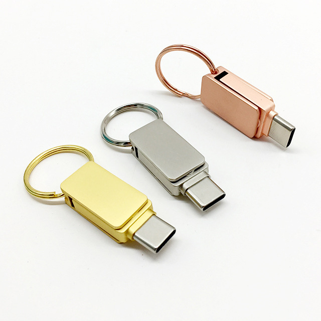 Luxury Smallest Size Usb 3.0 Type-c Otg Usb Flash Drives / Usb 3.0 Type c Otg Flash Drive / Type c Usb Flash Drive 256 Gb