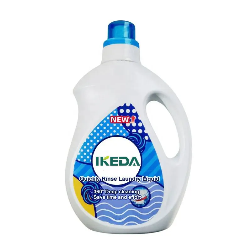 IKEDA detergente líquido para ropa hoja totalmente natural al por mayor OME ganancia OEM polvo de bebé detergente para ropa líquido