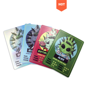 Cartes à jouer brodées de haute qualité 350 g/m², papier imperméable, personnalisables pour les fêtes d'adultes, les jeux de trading, fournies par l'usine - Product Image 3