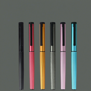 Pluma Estilográfica Delaiwen 9363 de Metal Cepillado, Punta Curva Pulida a Mano, para Práctica de Caligrafía, Escritura Cursiva y Regular - Product Image 5