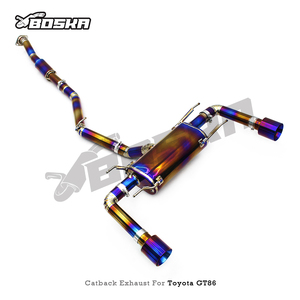 Système d'échappement BOSKA Valvetronic Catback pour FT86/GT86/GR86/86/Scion FR-S 2.0L 2012-2024, silencieux en titane - Product Image 5