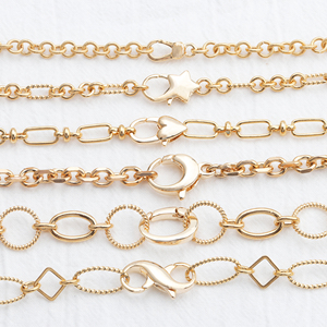 M824 Nickel Miễn Phí Tôm Hùm <span class=keywords><strong>Claw</strong></span> <span class=keywords><strong>Clasp</strong></span> Đồng Móc Bất 18K Mạ Vàng, DIY Vòng Cổ Làm Phụ Kiện, 10 cái/lốc - Product Image 2