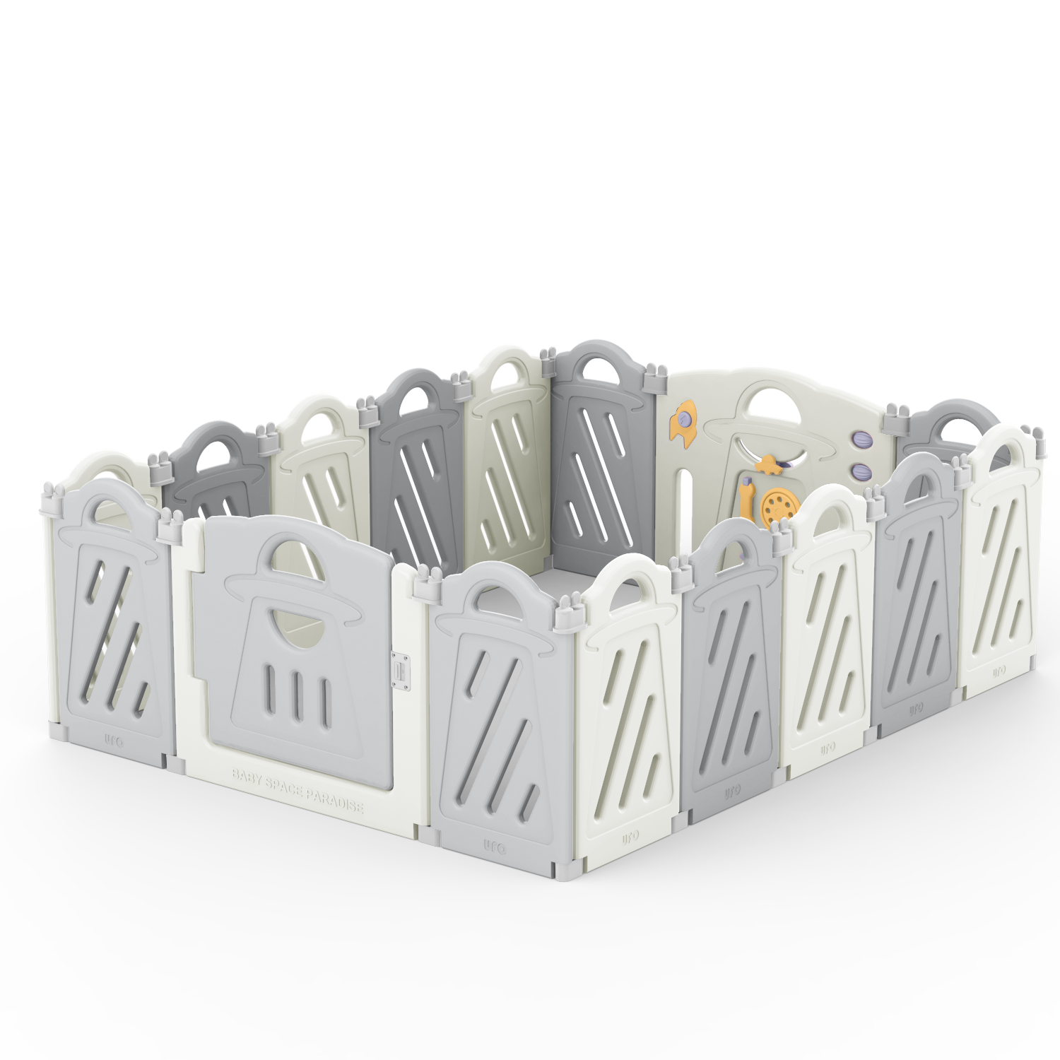 New PE Material Safe Plastic Lightweight Mesh Baby Indoor Easy Assembly Safety Playpen