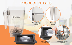 570/825/725 1.4L 2L 3L 5L hộ gia đình Jar Jar Máy xay sinh tố thay thế phù hợp cho máy xay sinh tố TEC - Product Image 4