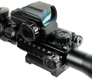 ชุดกล้องเล็ง LUGER 4-12x50EG แบบสองระบบไฟส่องสว่าง + ศูนย์เล็งแบบโฮโลแกรม 4 จุด สีแดง/เขียว ใช้ได้กับรางขนาด 20 มม. - Product Image 2