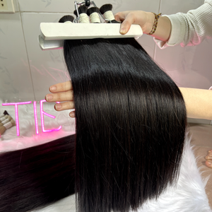 Extensions de cheveux humains vierges vietnamiens droits cuticule alignée sans perte ni enchevêtrement - Product Image 1