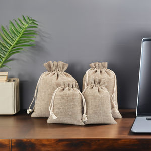 Hot Sale Custom Size <strong>Bag</strong> Drawstring Pouch Jute <strong>Hessian</strong> <strong>Bag</strong> Coffee Bean Packaging Gunny Burlap <strong>Bag</strong> - Product Image 1