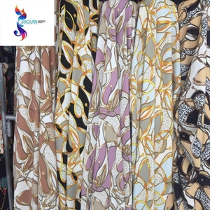 Hot販売卸売ポリエステル4方法ストレッチマセラティプリント在庫生地 - Product Image 1