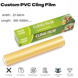 <span class=keywords><strong>Film</strong></span> alimentaire en PVC de qualité alimentaire, rouleau de <span class=keywords><strong>film</strong></span> alimentaire en plastique pour cuisine, 30 cm <span class=keywords><strong>x</strong></span> 300 m, <span class=keywords><strong>film</strong></span> alimentaire en PVC de fabrication industrielle - Product Image 1