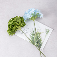 Fleur artificielle en soie, arrangement de 72 hortensias à tige unique, de luxe, pour décoration B&B, accessoire photo, décoration de mariage et de maison