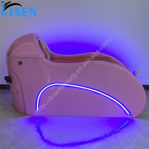 Sillón Eléctrico Automático Kisen para Lavado de Cabello y Spa Capilar con Masaje Robótico y Máquina de Fumigación - Product Image 2