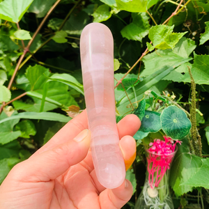 Varita de Cuarzo Rosa de Cristal Rosa para Masaje Vaginal, Juguete Sexual Yoni, Dildo de Cuarzo Rosa para Mujer, Piedra Curativa - Product Image 5