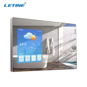 Miroir de salle de bain intelligent à écran tactile mural, miroir magique Android, téléviseur LCD, affichage numérique pour hôtel, maison, coiffeuse - Product Image 1