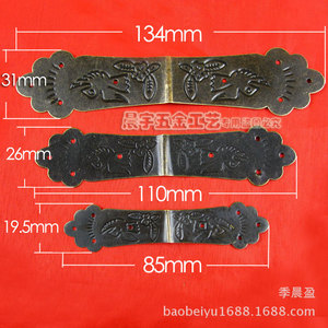 Support d'angle décoratif antique à motif floral et oiseaux, 134mm 110mm 85mm, en acier laminé à froid bronze, pour boîte en bois et bijoux DIY - Product Image 1