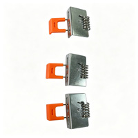 Clip à ressort hélicoïdal industriel à bobine LED, direction hélicoïdale gauche, capacité de charge de 7 lb, diamètre extérieur de 1/2, acier léger