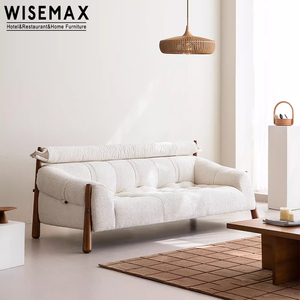 WISEMAX mobili Nordic designer italiano in vera pelle divano Coach braccio basso design retrò mobili da soggiorno <span class=keywords><strong>Set</strong></span> divani - Product Image 5