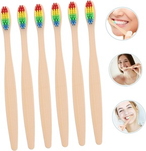 Cepillo de dientes de bambú alternativo sostenible Desechable Biodegradable Reciclable-Opción libre de plástico Suministros de hotel - Product Image 5