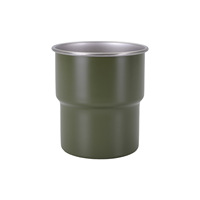 Gobelet en acier inoxydable avec logo personnalisé, 300 ml, tasse de camping, gobelet à revêtement poudré, gravure au laser, gobelet à bière