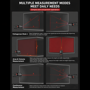 Dispositivo di misurazione <span class=keywords><strong>digitale</strong></span> elettronico portatile del misuratore di distanza del <span class=keywords><strong>Laser</strong></span> con il telemetro del Display LCD per la costruzione e la casa - Product Image 5