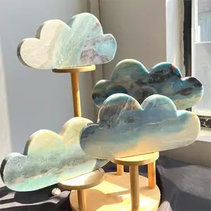איכות מעולה עגלת טבעית אבני קריסטל מלאכת יד סיטונאי מערות קריסטל ענן עגלת ענן לקישוט