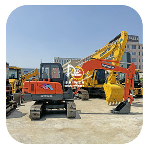 Prix Spécial Usine – Mini-Excavatrice sur Chenilles d'Occasion Doosan DH55 5 Tonnes – Autres Modèles – Corée Originale – Seconde Main DH55 DX60 DX140 DX150 - Product Image 1