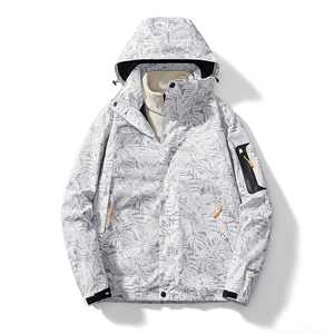 Men's Outdoor 3-In-1 Fleece-Lined Parka Waterproof With Printing Design For Winter Activities - Product Image 1