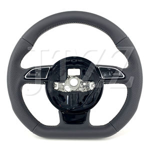 Para <span class=keywords><strong>Audi</strong></span> A3 RS3 <span class=keywords><strong>A4</strong></span> RS4 A5 RS5 2018 2021 2022 <span class=keywords><strong>2023</strong></span> 2024 Alcantara volante de cuero interior del coche - Product Image 1