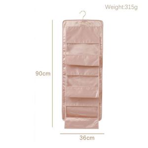 Sac de rangement suspendu pliable et durable pour sac à main, avec 6 poches et fenêtre transparente, vente en gros - Product Image 4