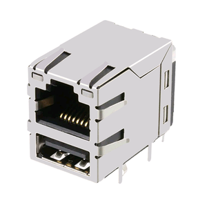 Avec 1000Base-T magnétique et USB 2.0 Combo RJ45 connecteur RJMG233022610ER - Product Image 1