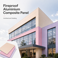 Panneau composite en aluminium (ACP) ignifuge gris argenté revêtu de PVDF 4x8 pour les murs des hôpitaux et des écoles