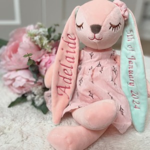 Peluche Lapin Brodé en Velours Etsy avec Rembourrage en Coton Doux, 31cm-50cm, Cadeau pour Enfants de 8 à 13 Ans - Product Image 2