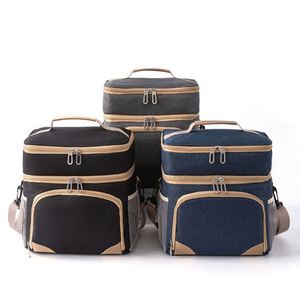 Sac à déjeuner personnalisé 2024, sac isotherme imperméable à double couche pour homme et femme, à usage extérieur, sec et humide - Product Image 3