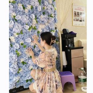 Panneaux muraux de fleurs artificielles en soie pour la décoration de mariage et de la maison - Product Image 2