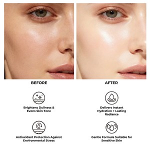 Crème Hydratante Visage Éclaircissante au Niacinamide Liposomique et à <span class=keywords><strong>l</strong></span>'Argousier, en Capsules Dorées à la Vitamine C, Effet Peau de Verre, Marque Privée - Product Image 4