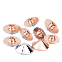 Steedu D28mm nozel serat tembaga lapisan Laser nozel berlapis krom Harga kompetitif untuk presisi WSX Hans Raytools Laser